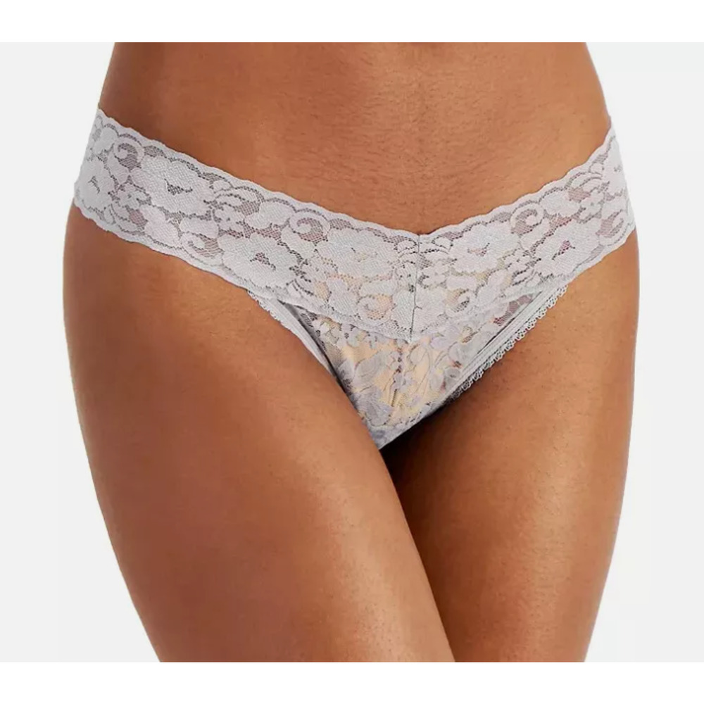 INC Lace Thong Panty Grey Lingerie Underwear in Dark Mist Panties, Size XXL‎
